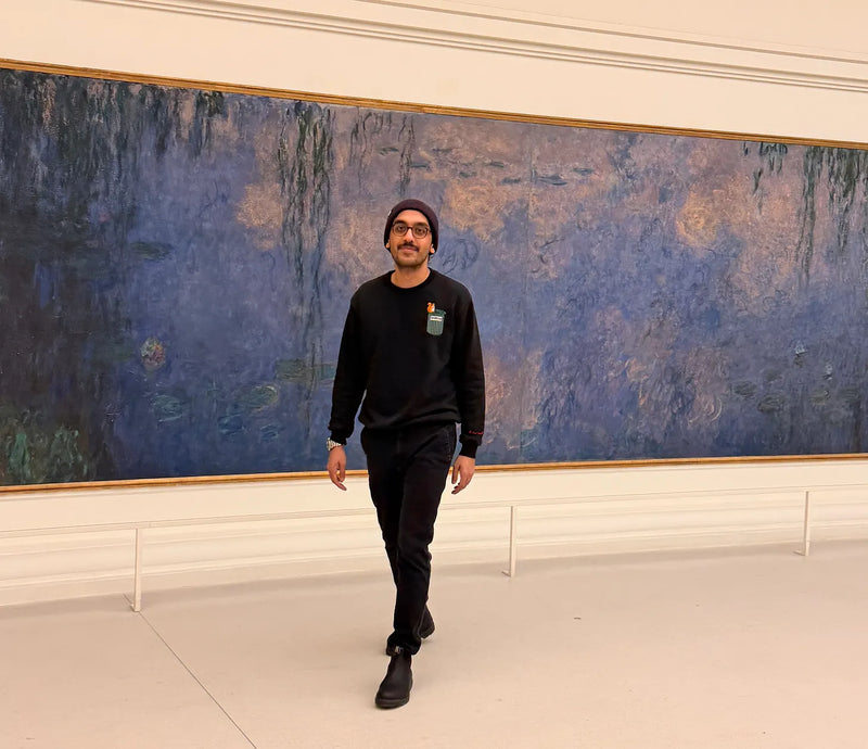 Between meetings, but make it Monet.