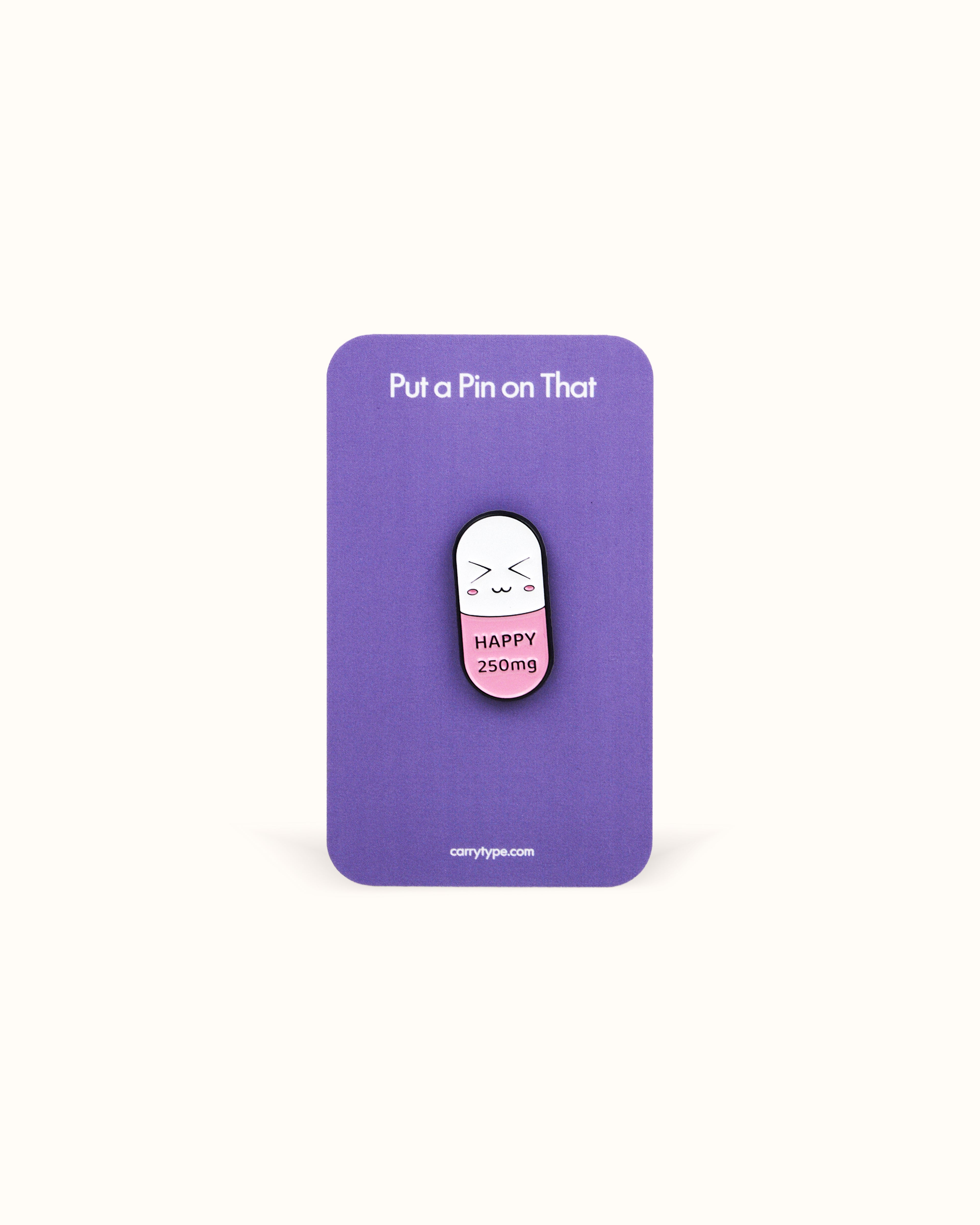 Happy Pill Enamel Pin