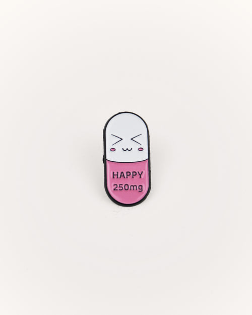 Happy Pill Enamel Pin