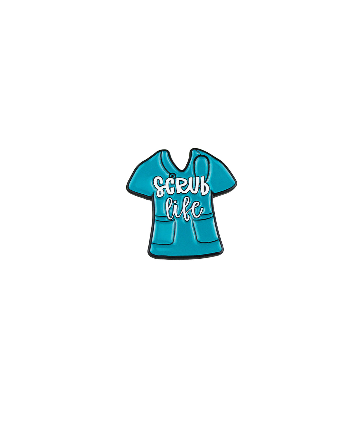 Scrub Life Enamel Pin Teal