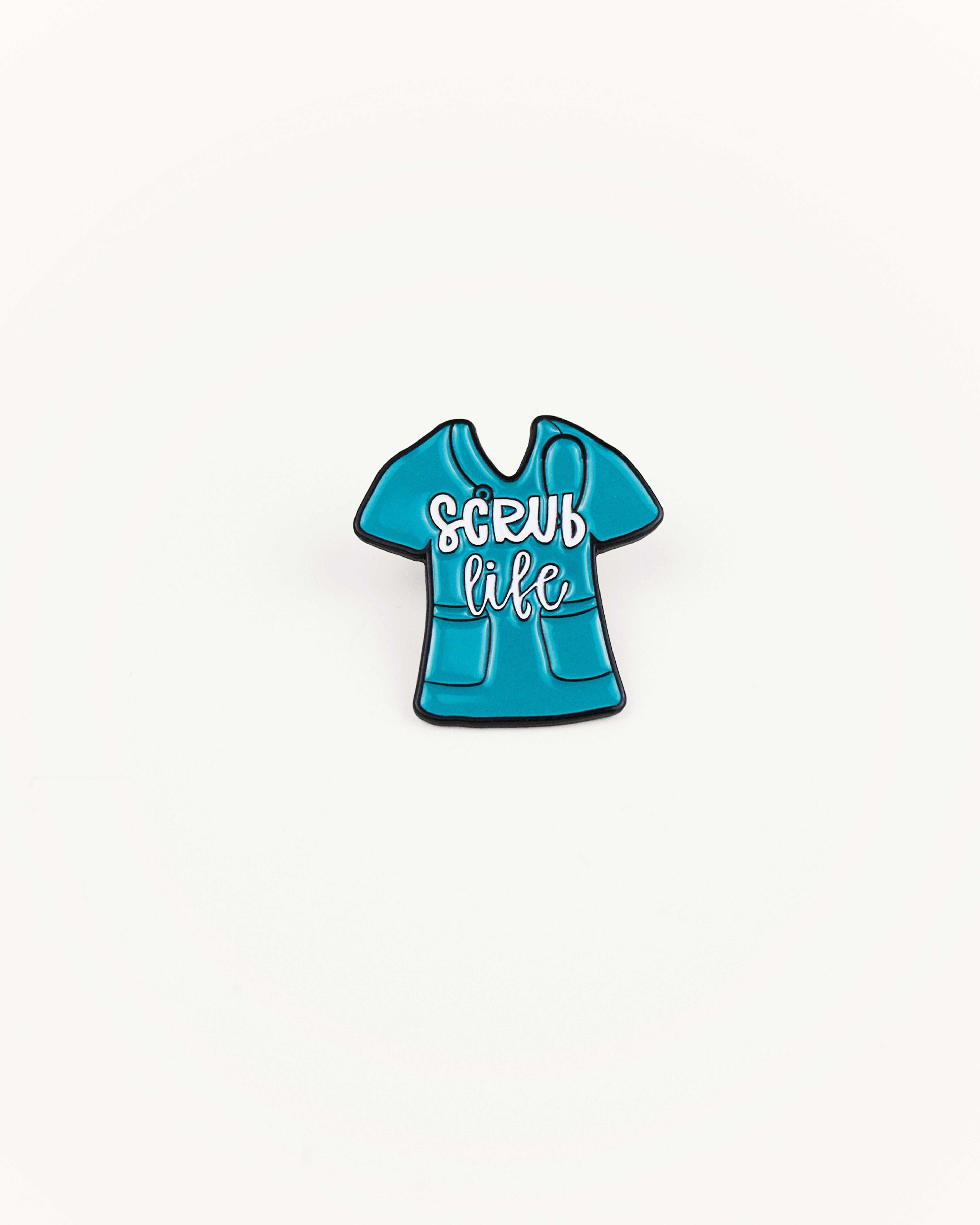 Scrub Life Enamel Pin Teal
